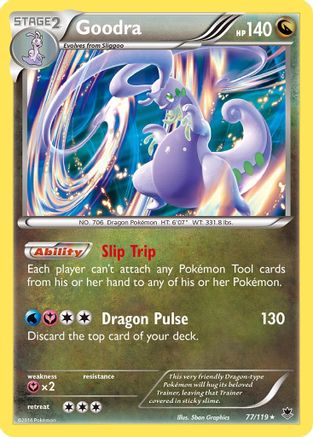 Goodra 077/119  - Holofoil XY  Phantom Forces - Holo Rare