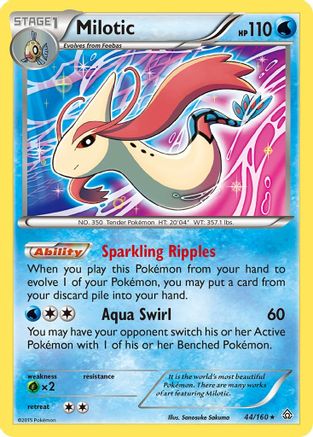 Milotic 044/160  - Reverse Holofoil XY  Primal Clash - Holo Rare