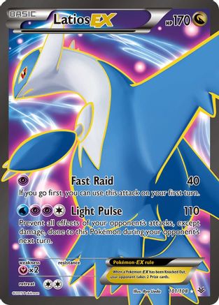 Latios EX (101 Full Art) 101/108  - Holofoil XY  Roaring Skies - Ultra Rare