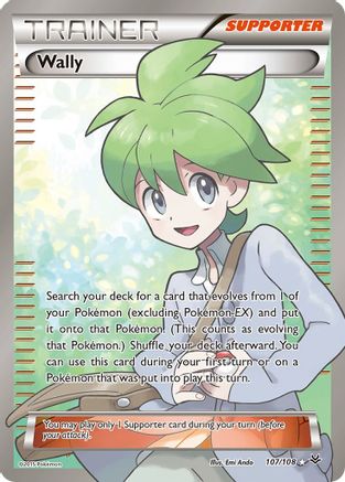 Wally (107 Full Art) 107/108  - Holofoil XY  Roaring Skies - Ultra Rare