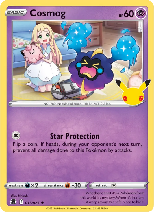 Cosmog 13/25  - Holofoil Celebrations - Rare