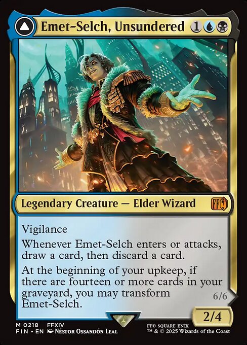 Emet-Selch, Unsundered // Hades, Sorcerer of Eld (FIN-218) - FINAL FANTASY