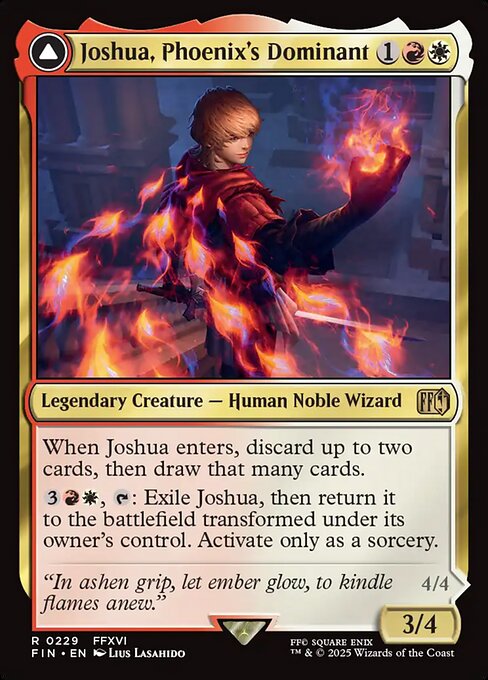 Joshua, Phoenix's Dominant // Phoenix, Warden of Fire (FIN-229) - FINAL FANTASY