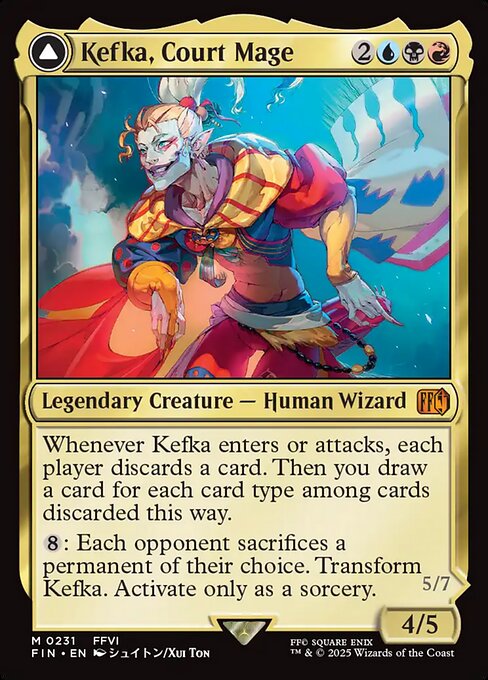 Kefka, Court Mage // Kefka, Ruler of Ruin (FIN-231) - FINAL FANTASY
