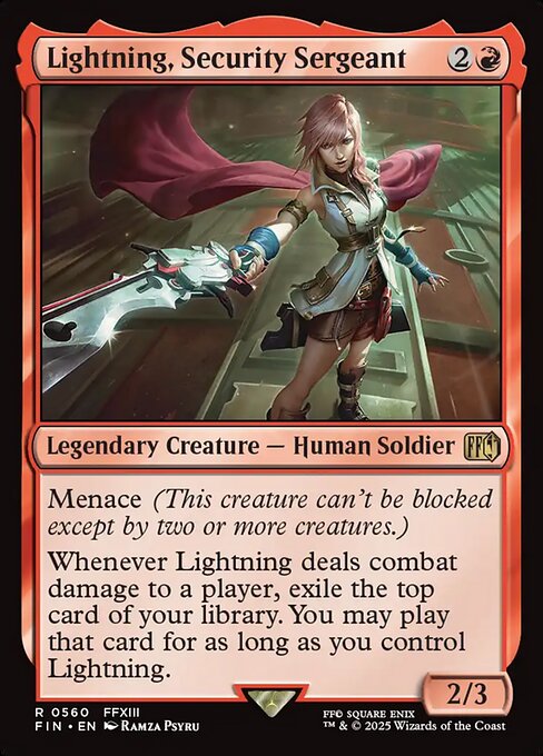 Lightning, Security Sergeant (FIN-560) - FINAL FANTASY