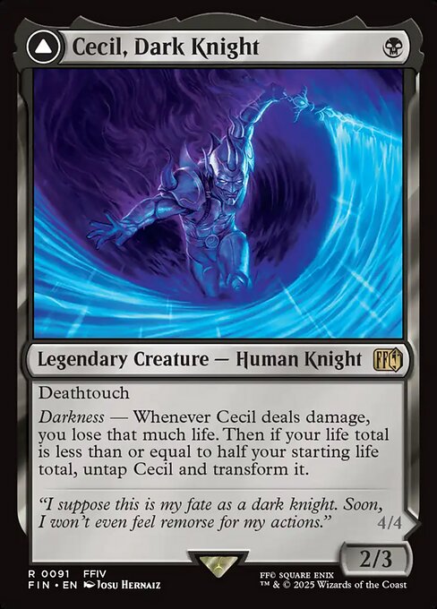 Cecil, Dark Knight // Cecil, Redeemed Paladin (FIN-91) - FINAL FANTASY