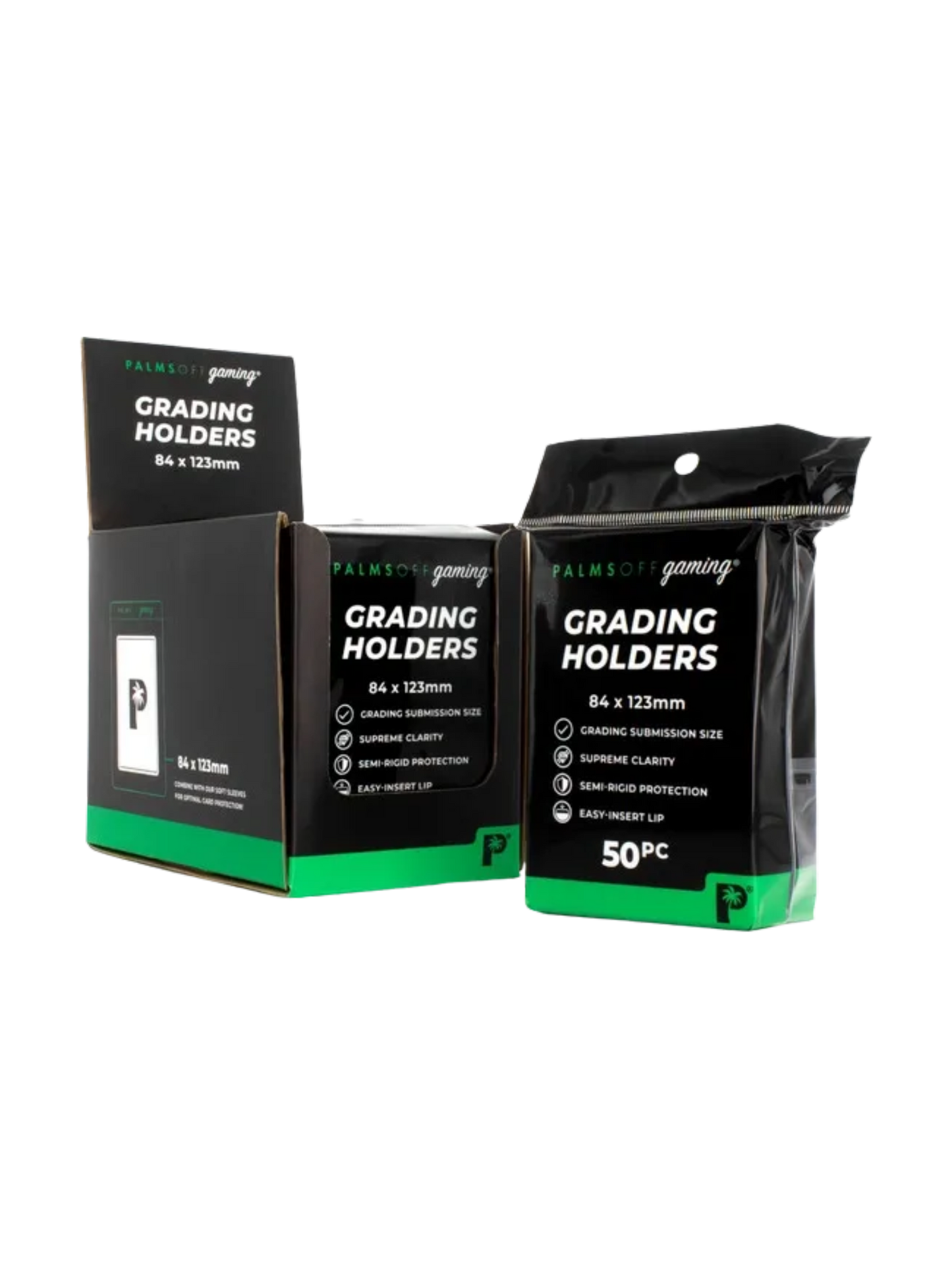 Palms Off Gaming Grading Holders - Semi Rigid 50pc