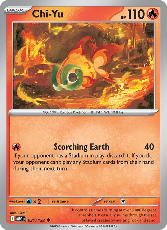 Chi-Yu 031/132  - Reverse Holofoil ME01 Mega Evolution - Uncommon