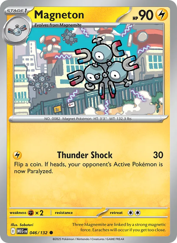 Magneton 046/132  - Reverse Holofoil ME01 Mega Evolution - Common