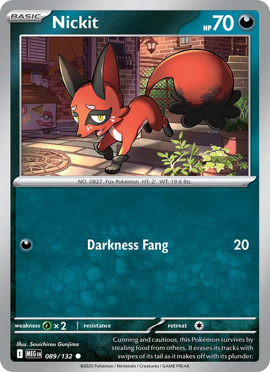 Nickit 089/132  - Reverse Holofoil ME01 Mega Evolution - Common