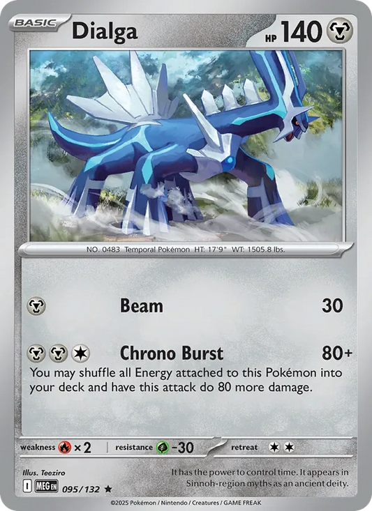 Dialga 095/132  - Holofoil ME01 Mega Evolution - Rare