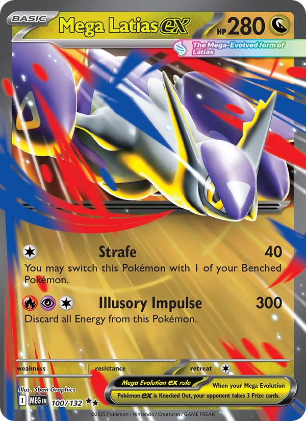 Mega Latias ex 100/132  - Holofoil ME01 Mega Evolution - Double Rare