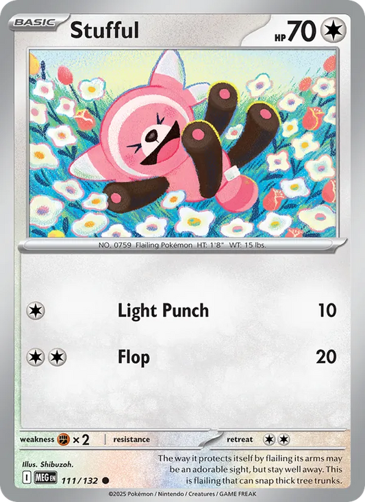 Stufful 111/132  - Reverse Holofoil ME01 Mega Evolution - Common