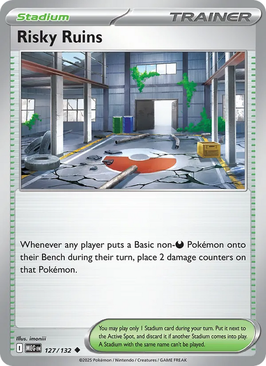 Risky Ruins 127/132  - Reverse Holofoil ME01 Mega Evolution - Uncommon