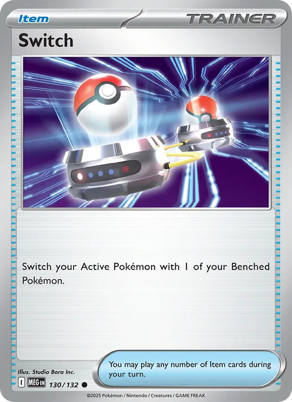 Switch 130/132  - Reverse Holofoil ME01 Mega Evolution - Common