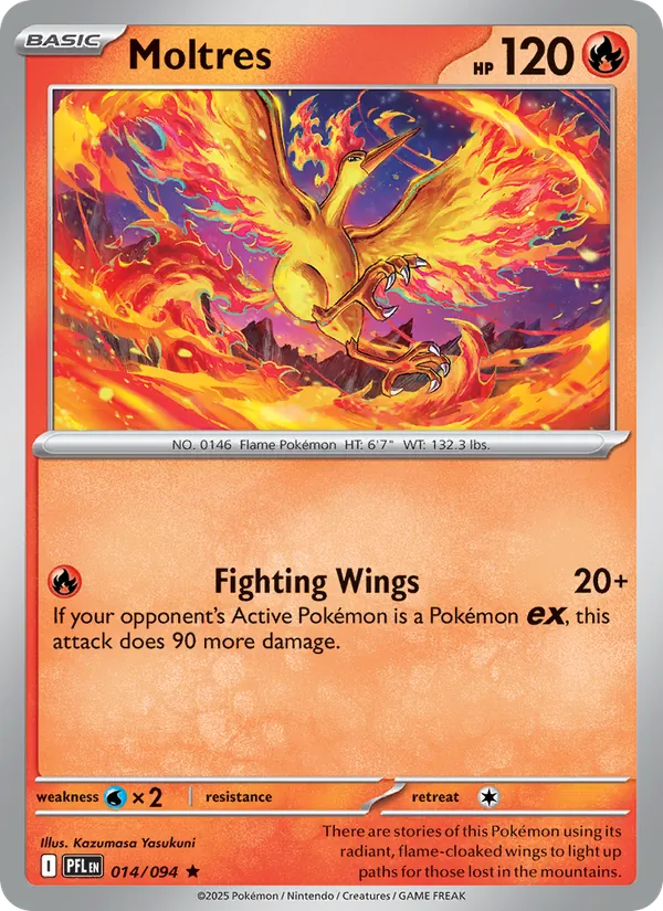 Moltres 014/094  - Holofoil ME02 Phantasmal Flames - Rare