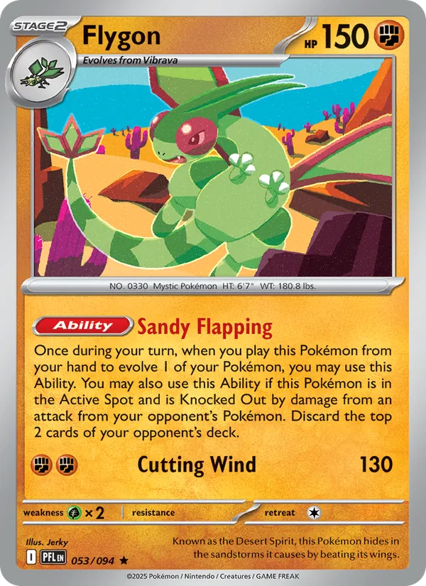 Flygon 053/094  - Holofoil ME02 Phantasmal Flames - Rare