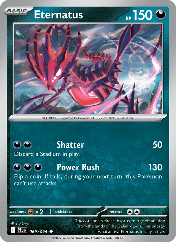 Eternatus 069/094  - Reverse Holofoil ME02 Phantasmal Flames - Uncommon