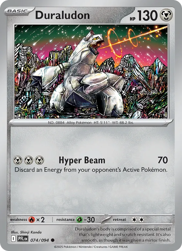Duraludon 074/094  - Reverse Holofoil ME02 Phantasmal Flames - Common