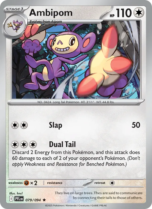 Ambipom 079/094  - Holofoil ME02 Phantasmal Flames - Rare