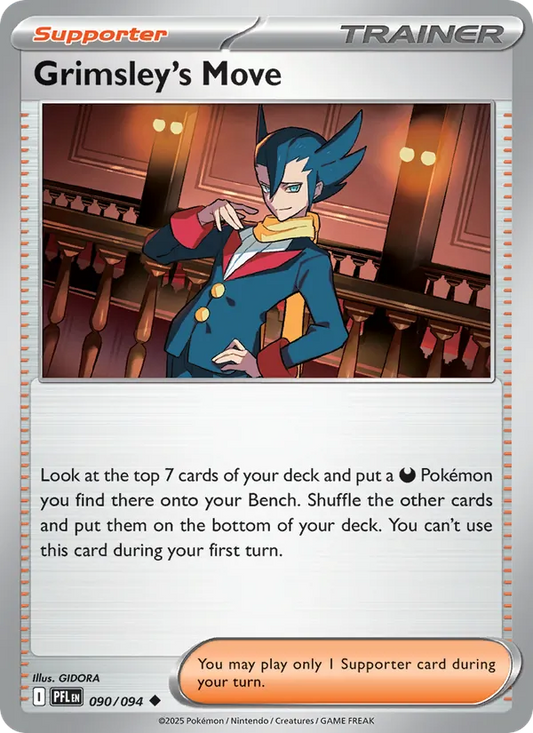 Grimsley's Move 090/094  - Reverse Holofoil ME02 Phantasmal Flames - Uncommon