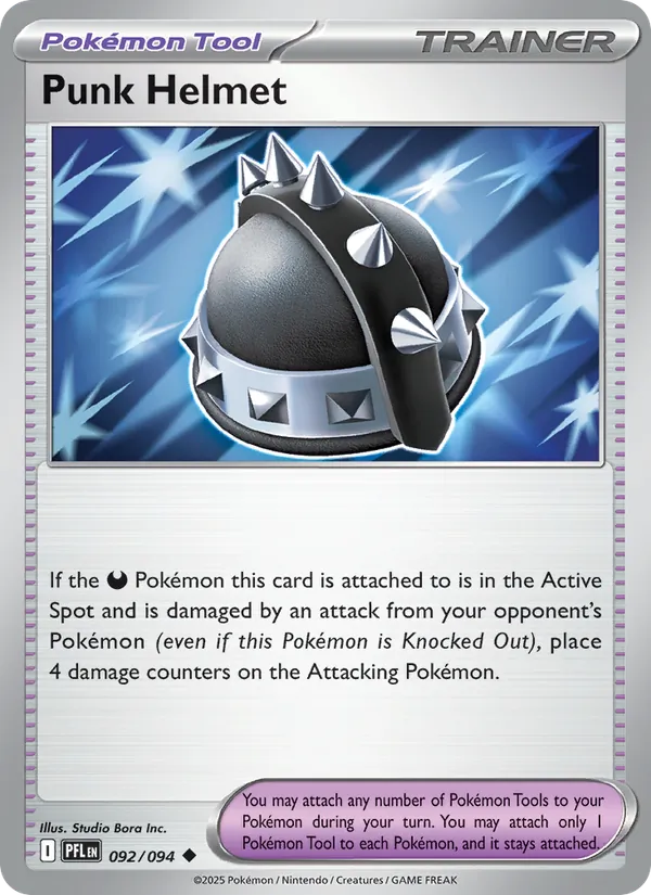 Punk Helmet 092/094  - Reverse Holofoil ME02 Phantasmal Flames - Uncommon
