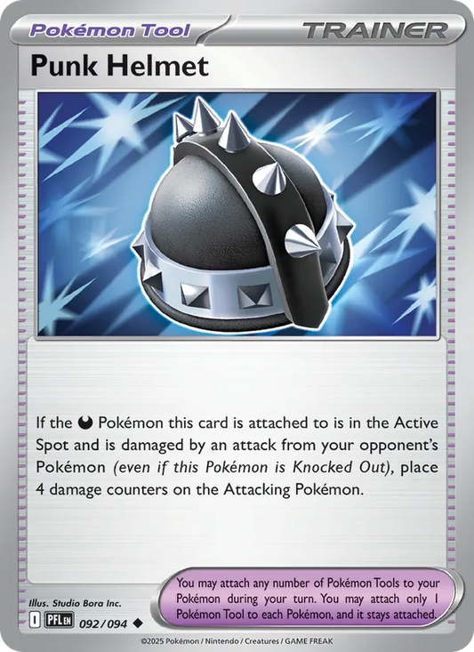 Punk Helmet 092/094  - Reverse Holofoil ME02 Phantasmal Flames - Uncommon