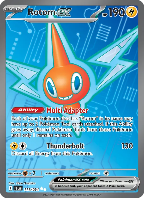 Rotom ex 111/094  - Holofoil ME02 Phantasmal Flames - Ultra Rare