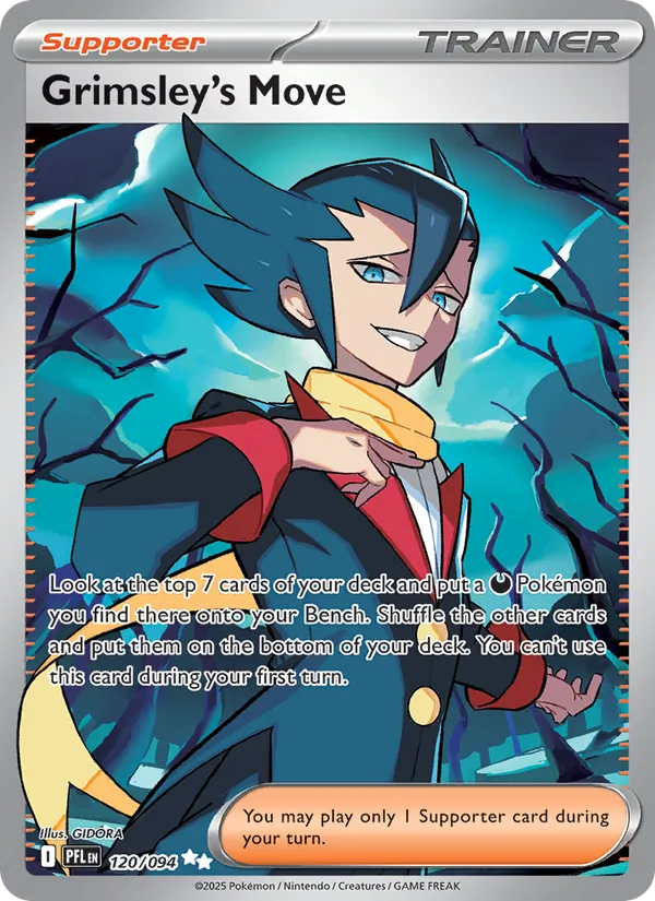 Grimsley's Move 120/094  - Holofoil ME02 Phantasmal Flames - Ultra Rare