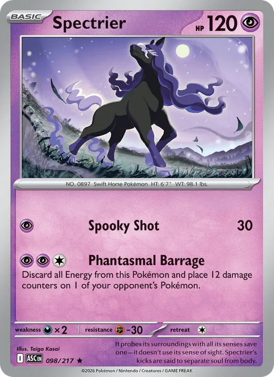 Spectrier 098/217  - Holofoil ME Ascended Heroes - Rare