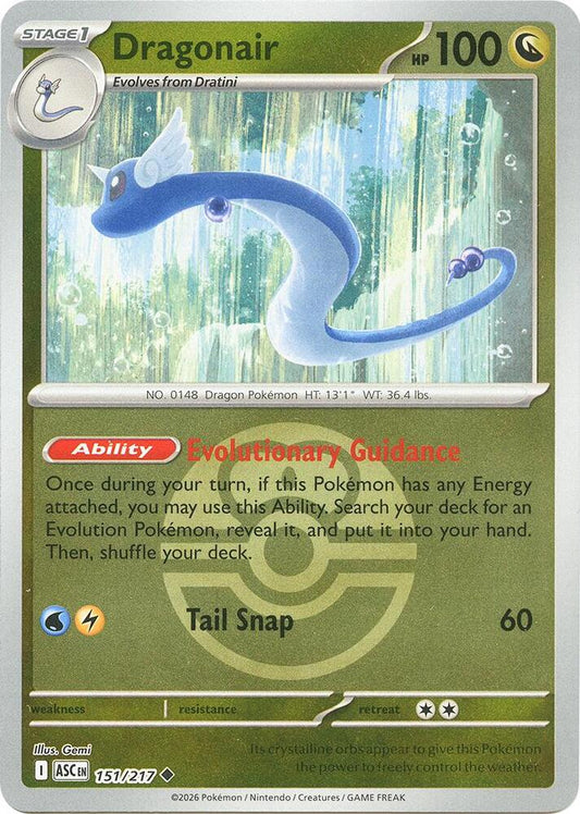 Dragonair (Love Ball) 151/217  - Reverse Holofoil ME Ascended Heroes - Uncommon