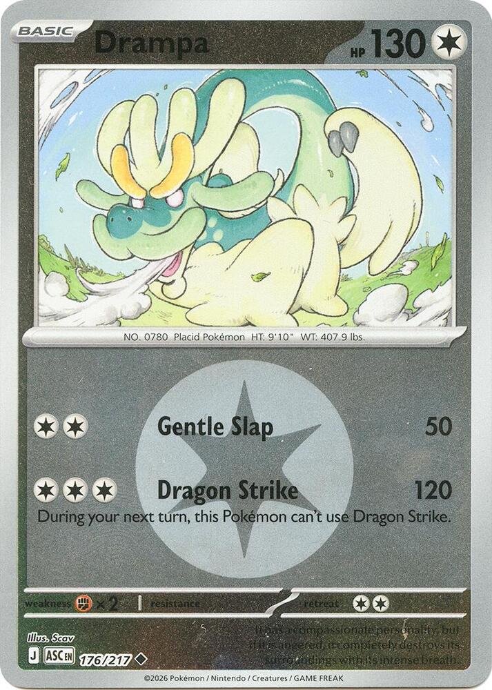 Drampa (Energy Symbol Pattern) 176/217  - Reverse Holofoil ME Ascended Heroes - Uncommon