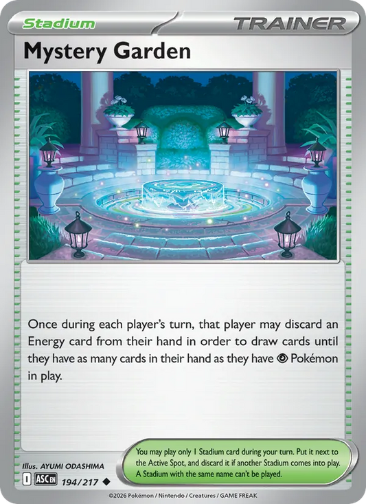 Mystery Garden 194/217  - Reverse Holofoil ME Ascended Heroes - Uncommon