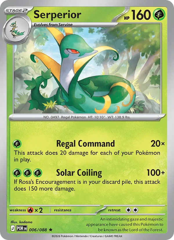 Serperior 006/088  - Holofoil ME03 Perfect Order - Rare