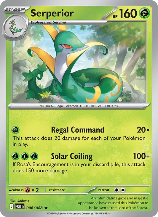 Serperior 006/088  - Holofoil ME03 Perfect Order - Rare