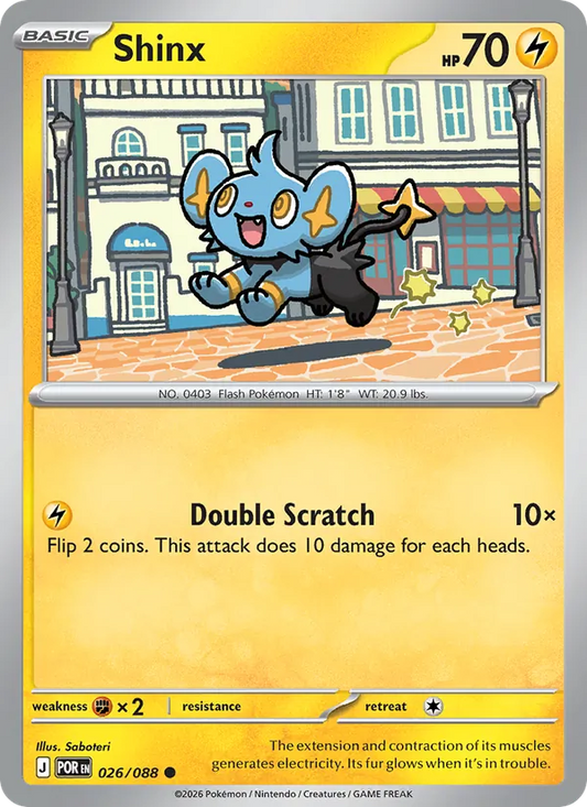 Shinx 026/088  - Reverse Holofoil ME03 Perfect Order - Common
