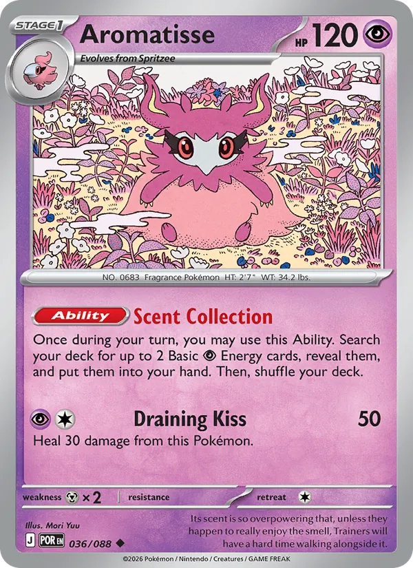 Aromatisse 036/088  - Reverse Holofoil ME03 Perfect Order - Uncommon