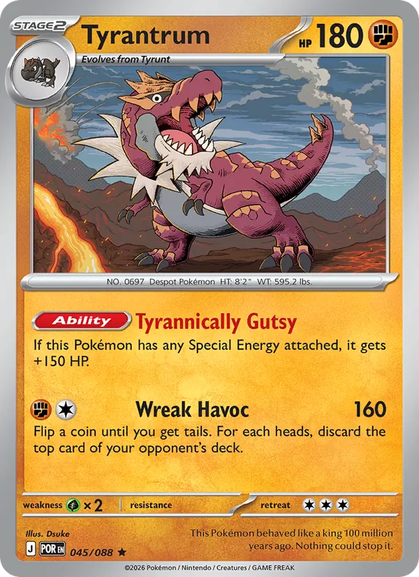 Tyrantrum 045/088  - Holofoil ME03 Perfect Order - Rare