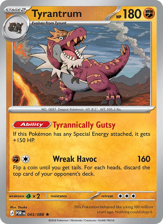 Tyrantrum 045/088  - Holofoil ME03 Perfect Order - Rare