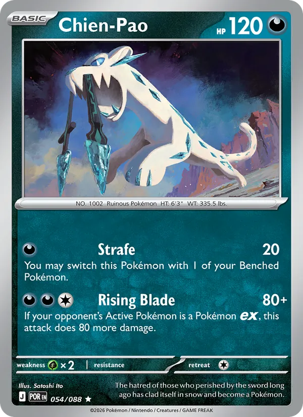 Chien-Pao 054/088  - Holofoil ME03 Perfect Order - Rare