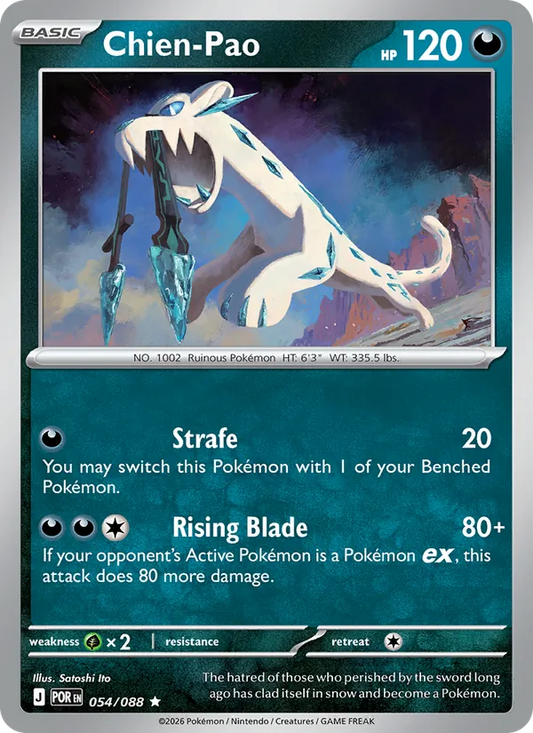 Chien-Pao 054/088  - Reverse Holofoil ME03 Perfect Order - Rare