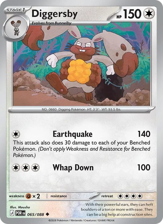 Diggersby 065/088  - Reverse Holofoil ME03 Perfect Order - Uncommon