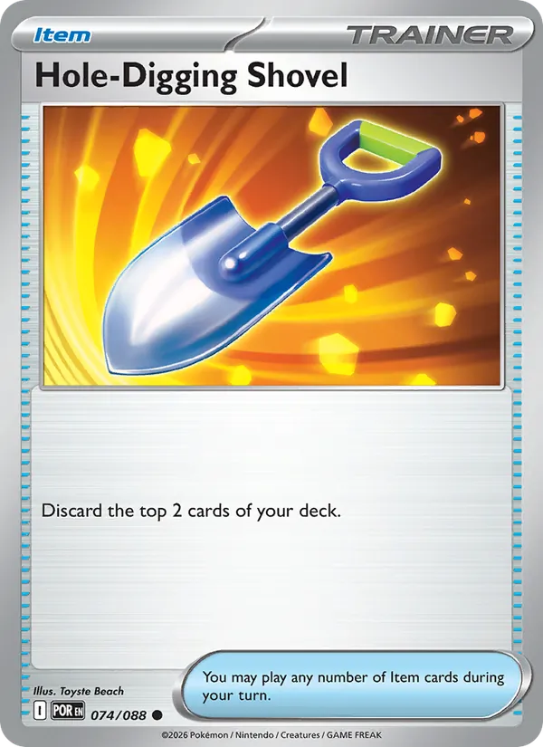 Hole-Digging Shovel 074/088  - Reverse Holofoil ME03 Perfect Order - Common