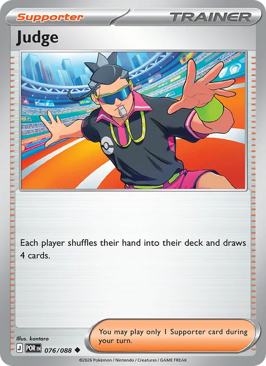 Judge 076/088  - Reverse Holofoil ME03 Perfect Order - Uncommon