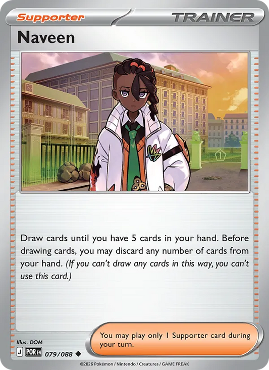 Naveen 079/088  - Reverse Holofoil ME03 Perfect Order - Uncommon