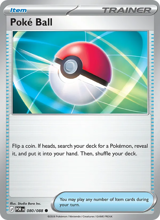Poké Ball 080/088  - Reverse Holofoil ME03 Perfect Order - Common