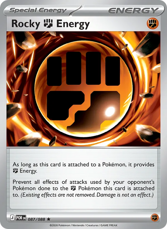 Rocky Fighting Energy 087/088  - Reverse Holofoil ME03 Perfect Order - Rare