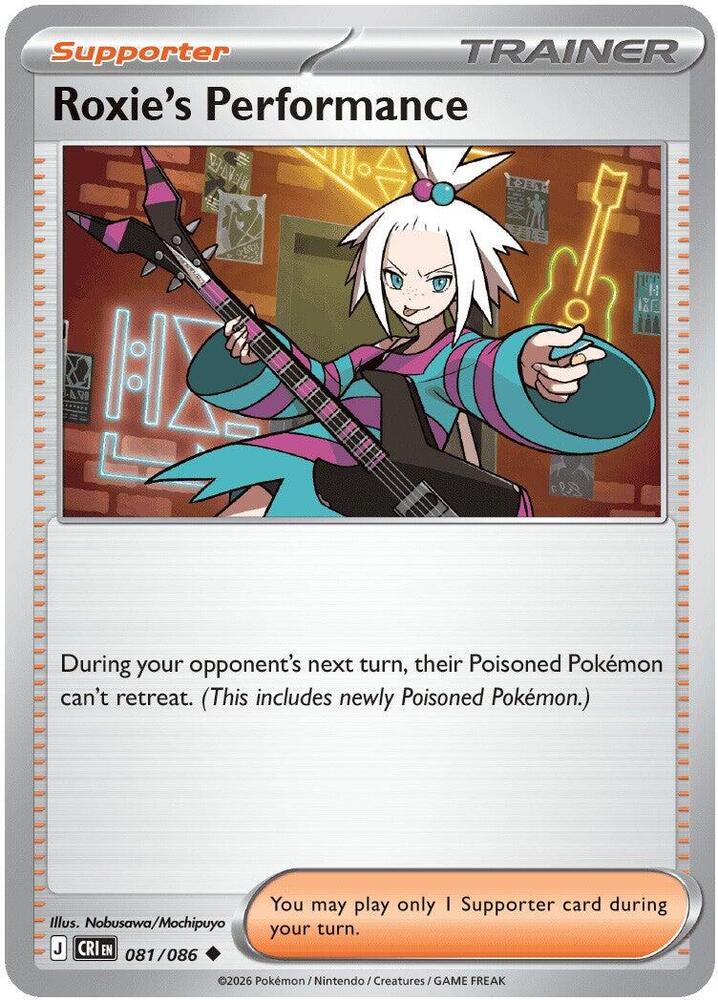 Roxie's Performance 081  - Reverse Holofoil ME04 Chaos Rising - Uncommon