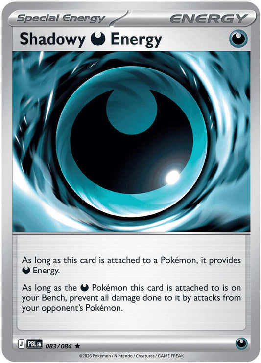 Shadowy Darkness Energy 083  - Holofoil ME05 Pitch Black - Rare