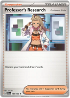 Professor's Research Professor Sada 189/198 Scarlet Violet Base Set Reverse Holo Pokemon TCG 2023